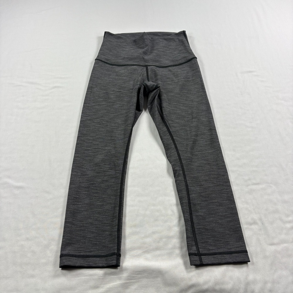 Lululemon Yoga Pants Womens Size 6 Wnder Under High Rise Tights Cropped Gym